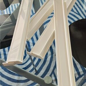 Set of 4 Cream mahjong racks pushers. New!